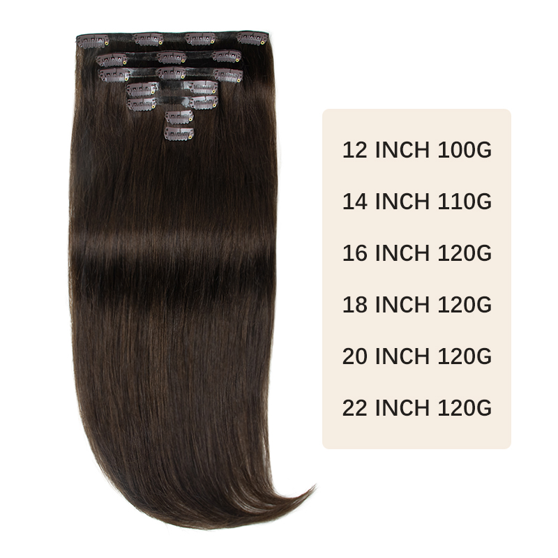 Clip de PU grueso Invisible en - Seamless Clip In Hair Extensions Human Hair reseña y precio