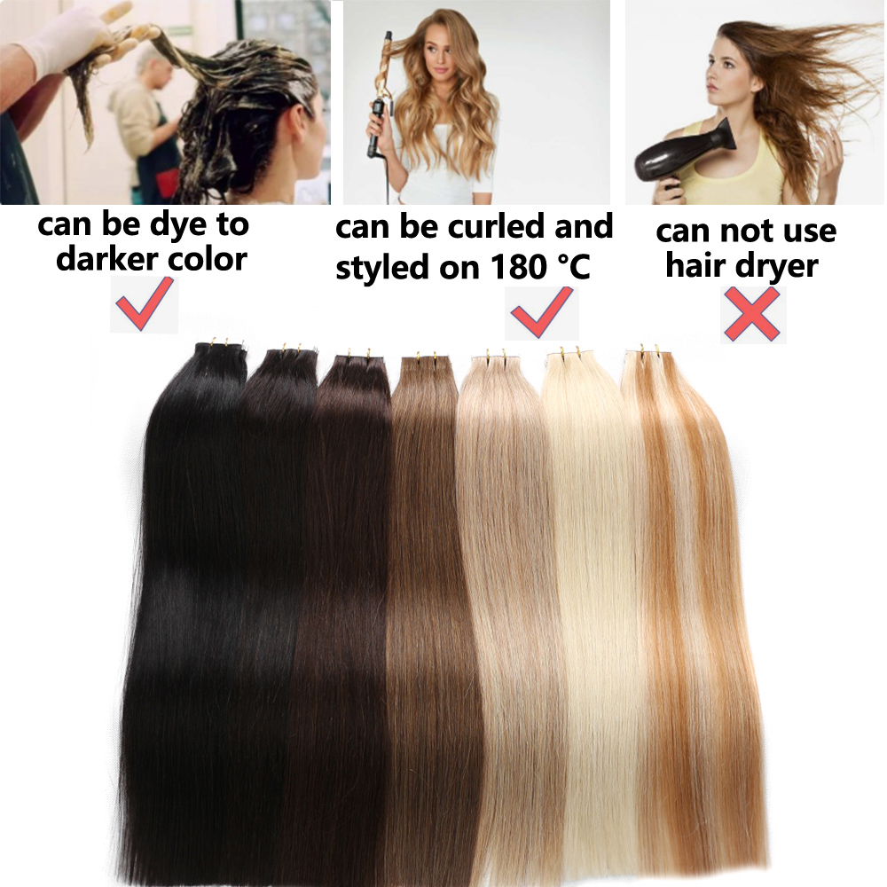 Extensiones de cabello con cin - Invisible Tape In Extensions Real Hair reseña y precio