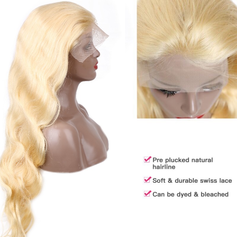 Peluca de cabello humano con e - 613 Blonde Body Wave Lace Front Wig reseña y precio