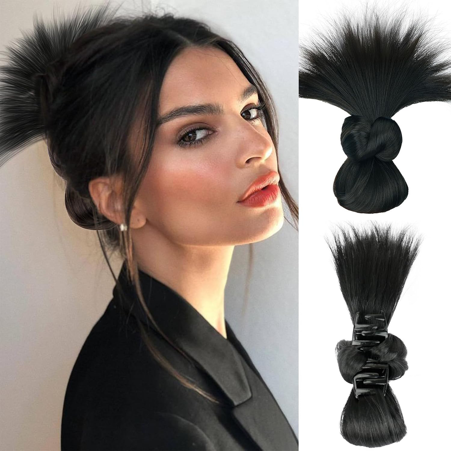 Postizo de moño desordenado si - Claw Clip Messy Bun Hair Piece reseña y precio